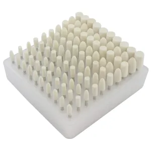 100 Pcs Compressed Wool Felt Polishing Head Tool Buffing Wheel for Dremel Rotary Tool with 1/8" Mandrel