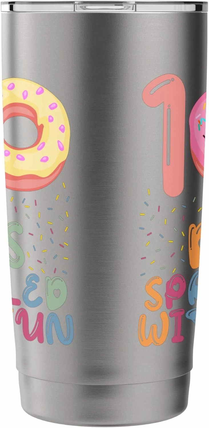 100 Days Sprinkled With Fun Colorful Counting sweetmeat swee Stainless Steel Insulated Tumbler