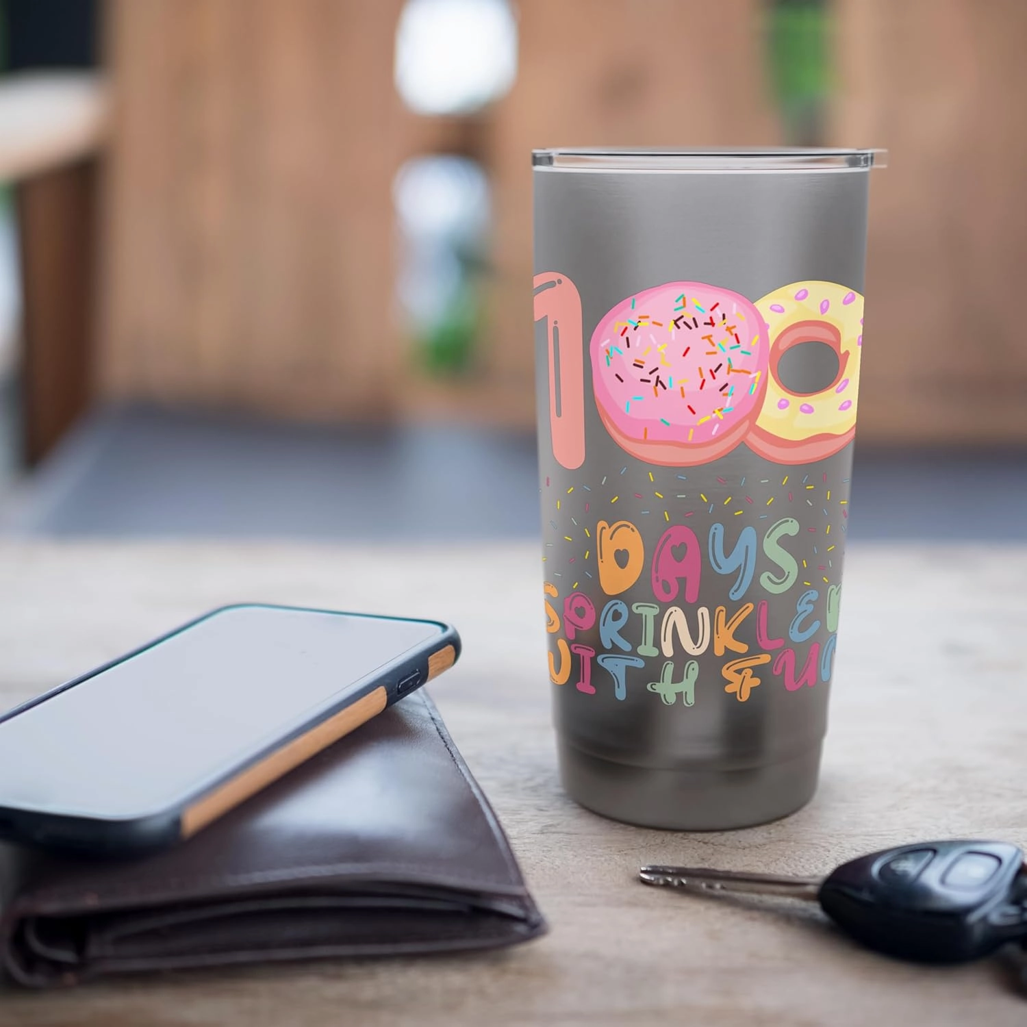 100 Days Sprinkled With Fun Colorful Counting sweetmeat swee Stainless Steel Insulated Tumbler