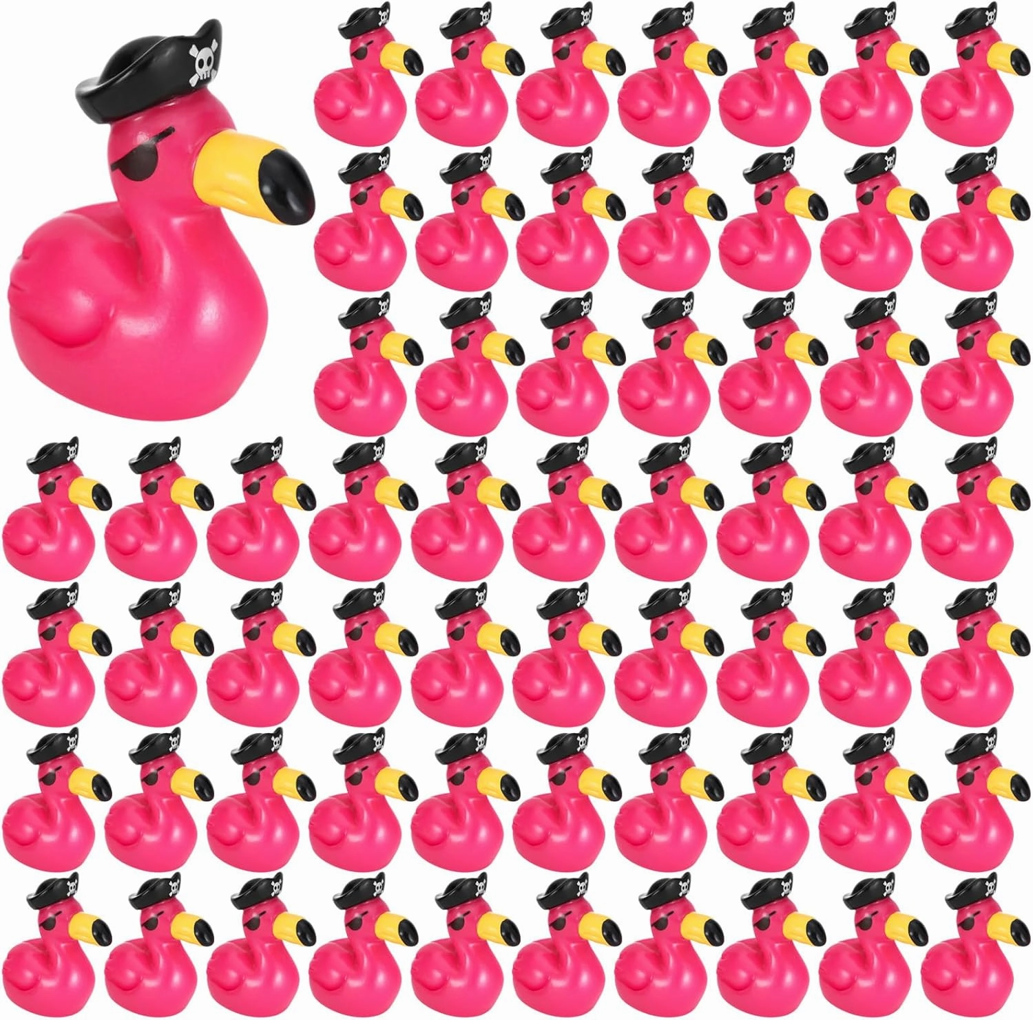 100 Pcs Mini Flamingo Resin Ducks Pink Tiny Flamingos to Hide Pirate Cute Miniature Figurines Bulk for Garden Lawn Decor DIY Craft Dollhouse Micro Landscape Aquarium Ornaments Party Gifts