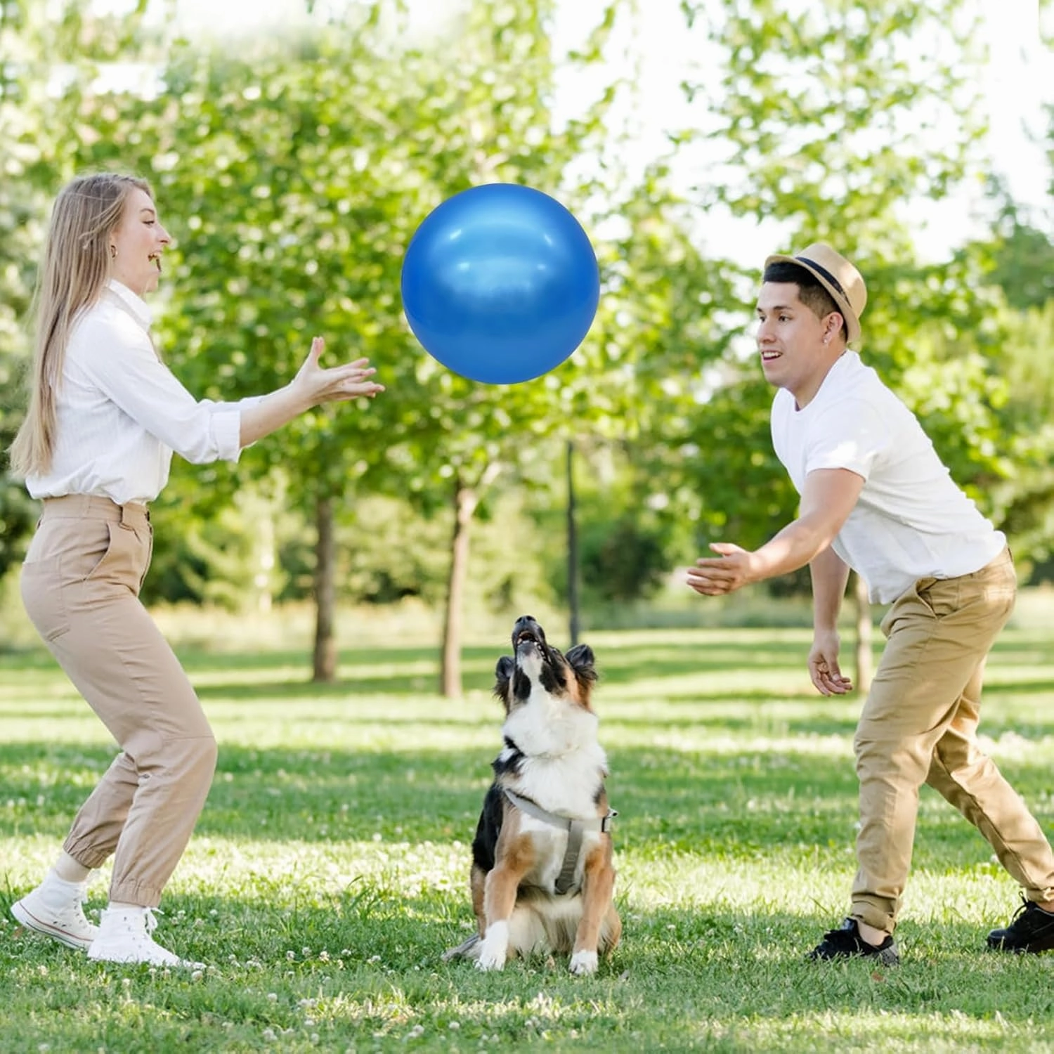 12 Pcs Inflatable Bouncy Balls with Hand Air Pump for Indoor Outdoor Play Balls