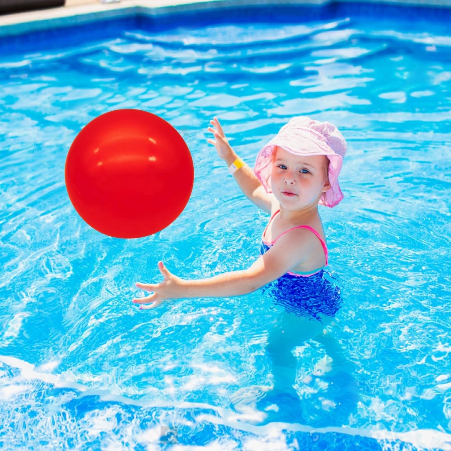 12 Pcs Inflatable Bouncy Balls with Hand Air Pump for Indoor Outdoor Play Balls