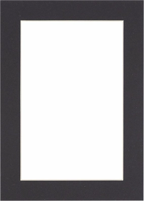 12x18 Mat Bevel Cut for 11x17 Photos - Acid Free Black Precut Matboard with Backing Board and Crystal Clear, Self Seal Photo Mat Bag - for Pictures, Photos, Framing - 4-ply Thickness