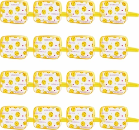 16PCS Softball Cosmetic Bag - Softball Gift Accessories Bags Goodie Snack Makeup Bag，Waterproof Softball Clear PVC Bag,Travel Toiletry Zipper Pouch Organizer,Softball Team Gifts for Girls Team Player