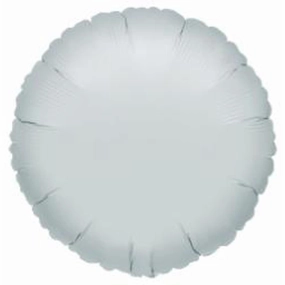18" Round Flat Metallic Silver S15 Light Fixture
