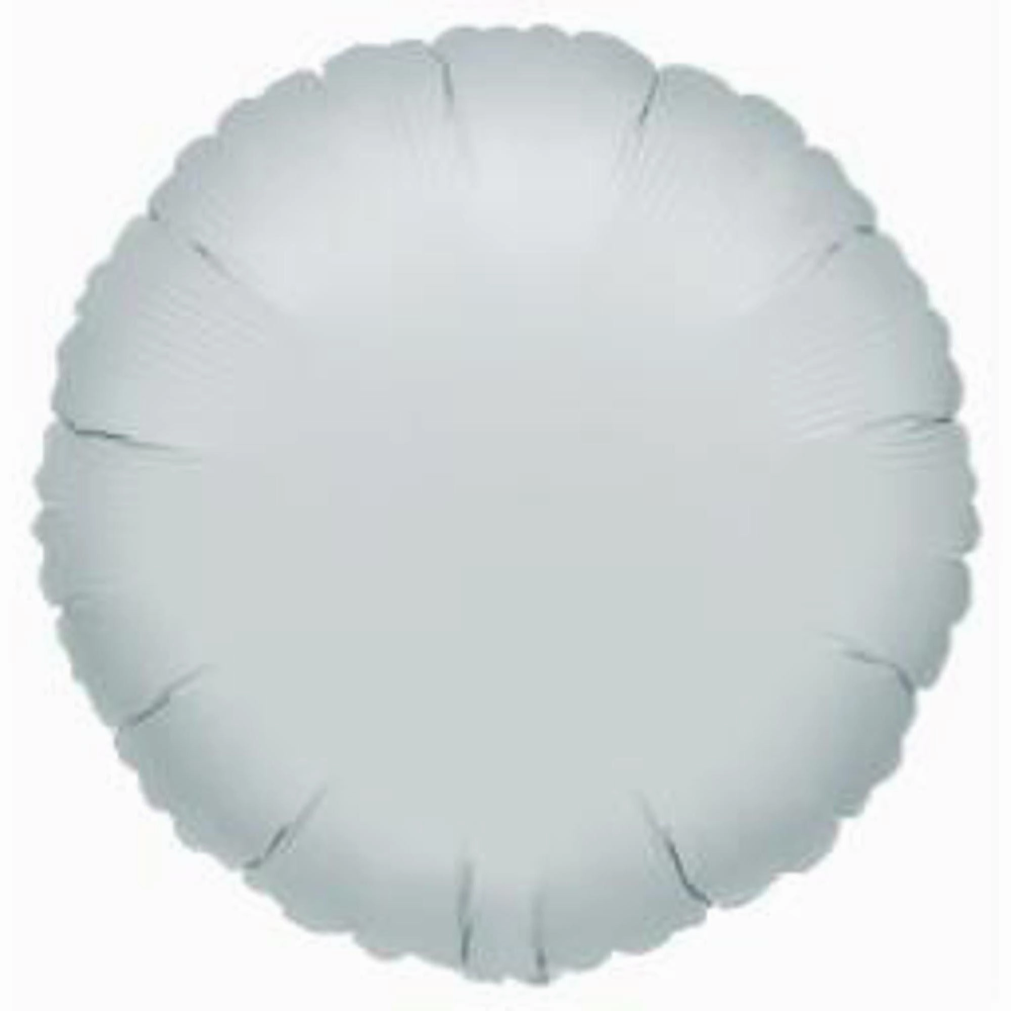 18" Round Flat Metallic Silver S15 Light Fixture