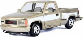 1992 Sierra GT Pickup Truck Gold Metallic with White Sides American Classics Series 1/24 Diecast Model Car by Motormax 73204GLD