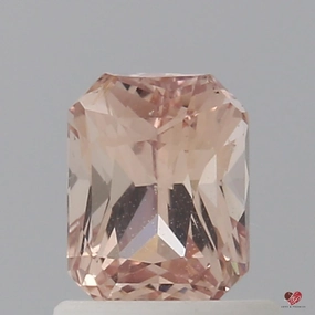1.17cts Radiant Medium Peach Blush Champagne Sapphire