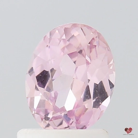 1.35cts Oval Medium Peach Blush Champagne Sapphire