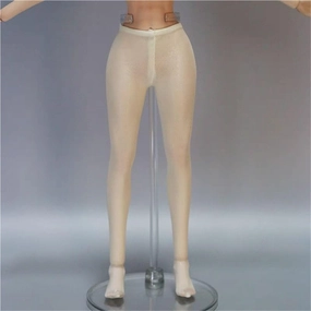 1/6 Scale Female,Figure Doll Socks Long Stockings Tights Legging Accessories for 12" Soldier Action Figure Doll(Beige)