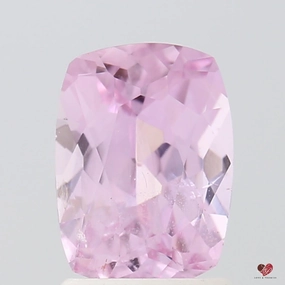 1.75cts Rectangle Cushion Light Rustic Rose Blush Sapphire
