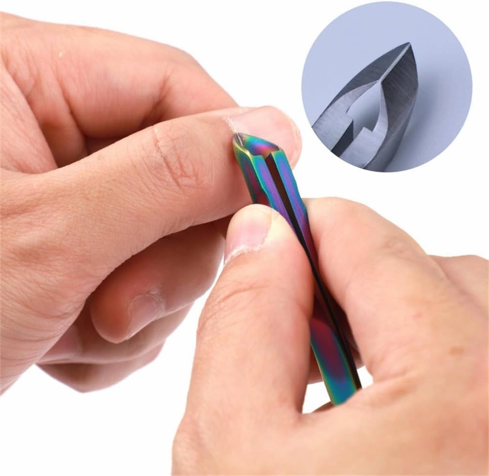 1PC Small Nail Cuticle Scissors Tweezers Mini Nail Clipper Cutter Trimmer for Finger &Toe Remove Pedicure Tools,Dazzling Colors