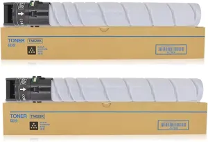 2 Pack TN-628 TN628 Black Toner Cartridge Replacements for Konica Minolta Bizhub 450i 550i 650i