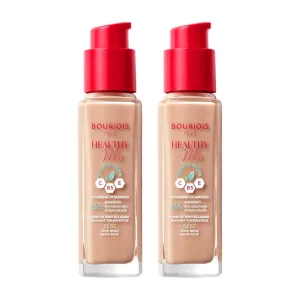 2 x Bourjois Healthy Mix Clean and Vegan Foundation 30ml - 52.5C Rose Beige