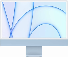 2021 Apple iMac with Apple M1 Chip with 8-core CPU (24-inch, 8GB RAM, 1TB SSD Storage) (QWERTY English) Blue (Renewed)