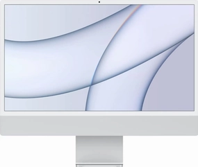 2021 Apple iMac with Apple M1 Chip with 8-core CPU (24-inch, 8GB RAM, 256GB SSD Storage) (QWERTY English) Silver (Renewed)