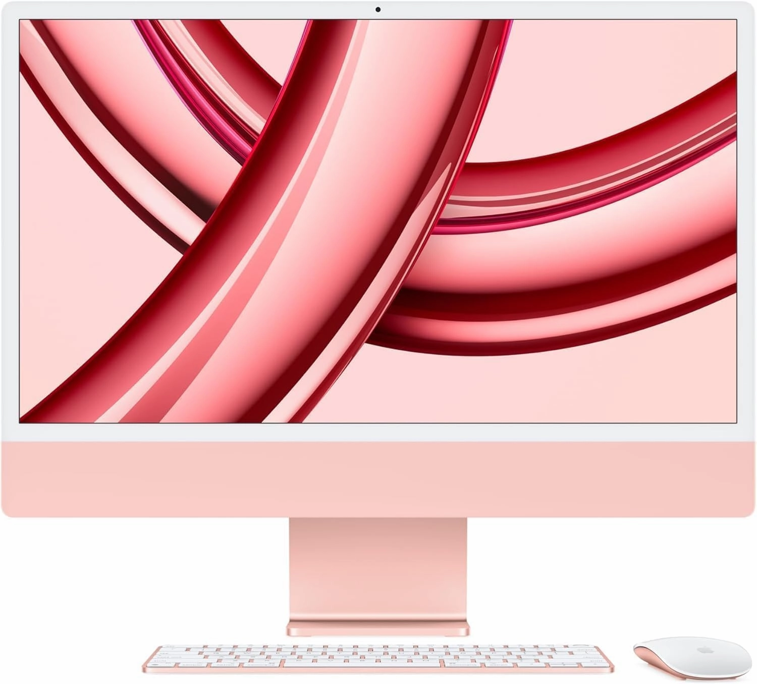 2023 Apple iMac with Apple M3 with Processor 8-core CPU/8-core GPU (24-inch, 8GB RAM, 512GB SSD Storage) Pink (Renewed)