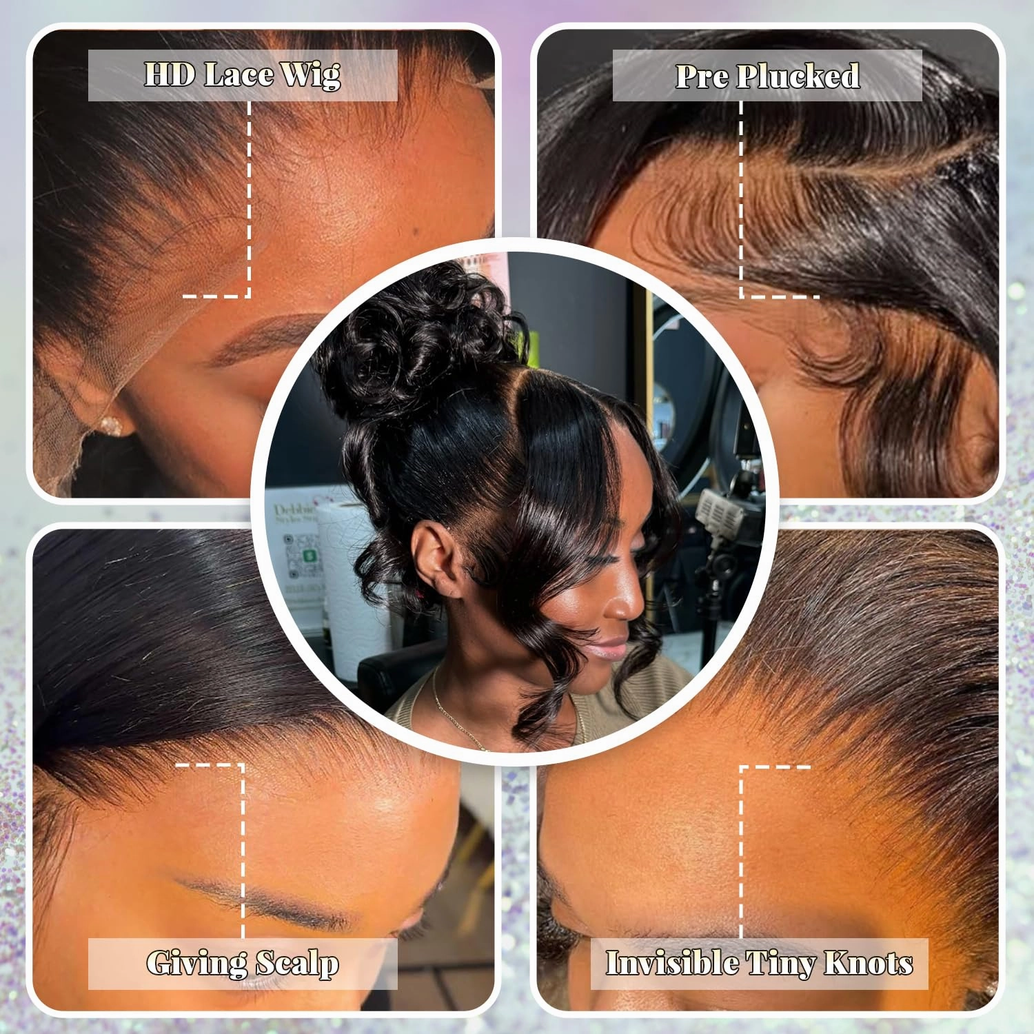 30 Inch Body Wave 13x6 HD Lace Front Wigs Human Hair 200 Density 13x6 Skinlike Real HD Lace Front Wigs Human Hair Pre Plucked Glueless Body Wave Frontal Wigs for Women Human Hair Natural Black