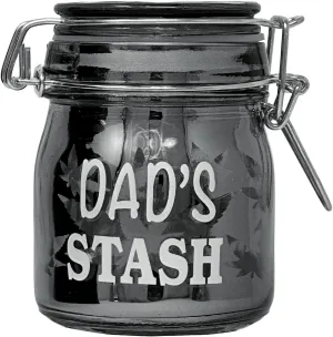 3.75" Tall Glass Jar with Clamping Lid (Dad's Stash)