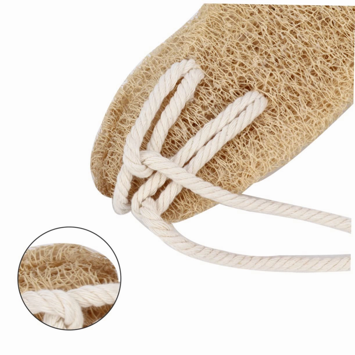 3pcs Exfoliating Loofah Back Scrubber Strap for Shower Natural Cotton Material Soft and Comfortable Back Washer for Deep Cleaning Bathing Accessory for Body Care