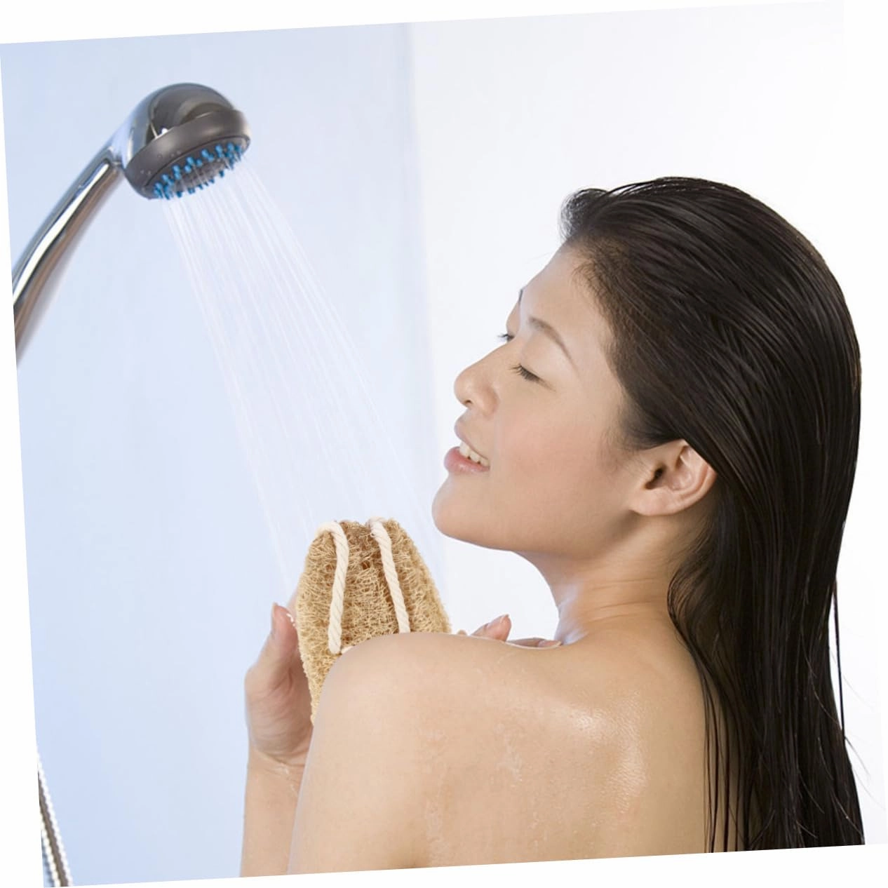3pcs Exfoliating Loofah Back Scrubber Strap for Shower Natural Cotton Material Soft and Comfortable Back Washer for Deep Cleaning Bathing Accessory for Body Care