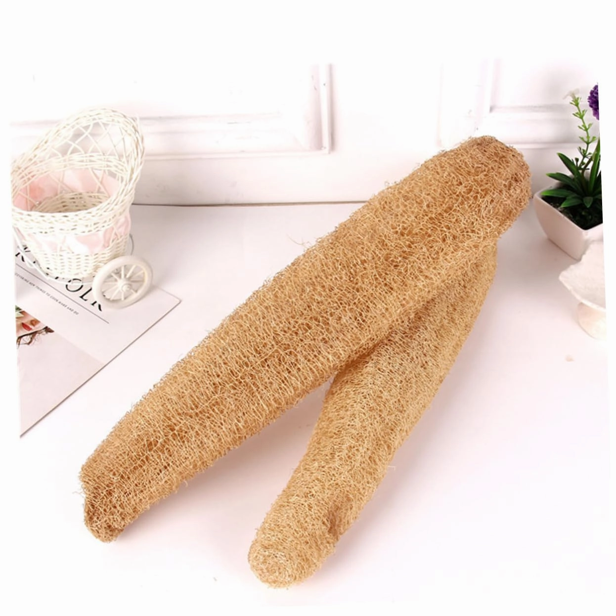 3pcs Exfoliating Loofah Back Scrubber Strap for Shower Natural Cotton Material Soft and Comfortable Back Washer for Deep Cleaning Bathing Accessory for Body Care