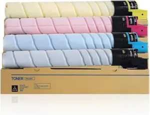 4PK TN328 TN626 TN330 TN628 Toner Cartridge Compatible for Konica Minolta Bizhub C300i C360i C250i C7130i C450i C550i C650i