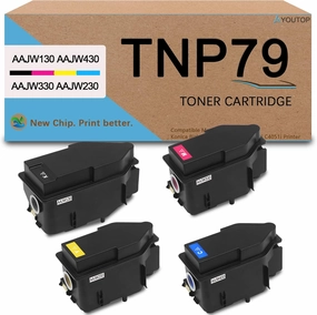 4PK TNP79 TNP-79 Toner Cartridge AAJW130 AAJW430 AAJW330 AAJW230 High Yield TNP79K TNP79C TNP79M TNP79Y Color Set Replacement for Konica Minolta Bizhub C3350i C3351i C4050i C4051i Printer