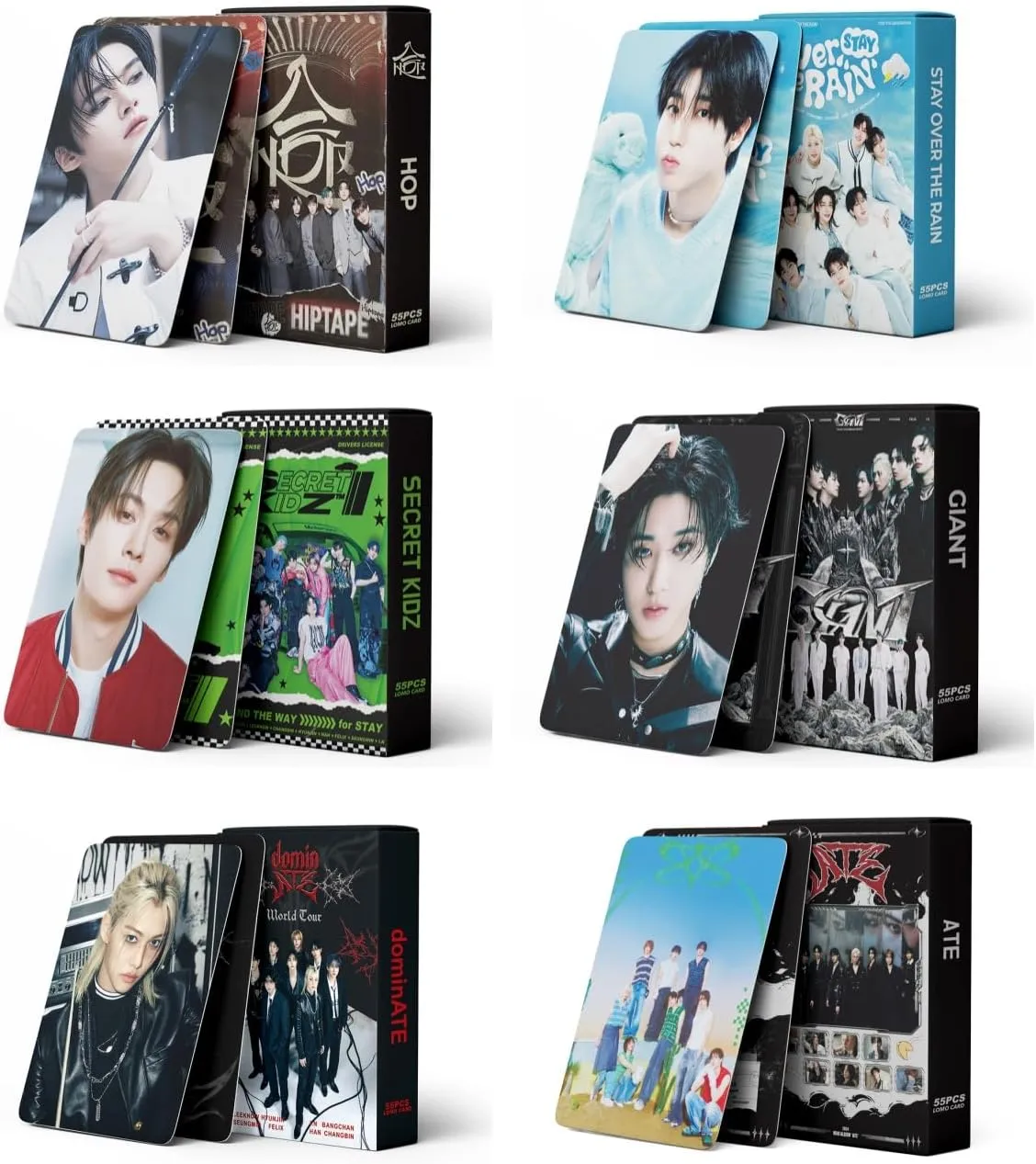 6 Boxes/330Pcs Stray Kids Photocards Kpop Merchandise Lomo Card Set SKZ Fans Gift