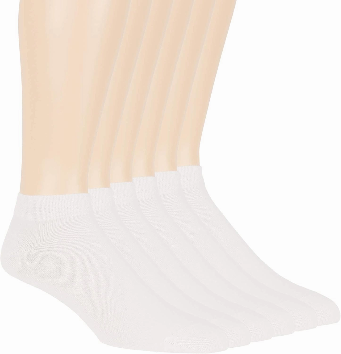 7BIGSTARS KINGDOM Men Viscose From Bamboo Ankle Sock - 6 Pack -M/L- Thin-Low Cut Seamless Black Grey White Brown Beige