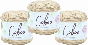 (3 Pack) Lion Brand Yarn Coboo Bamboo Yarn, Beige