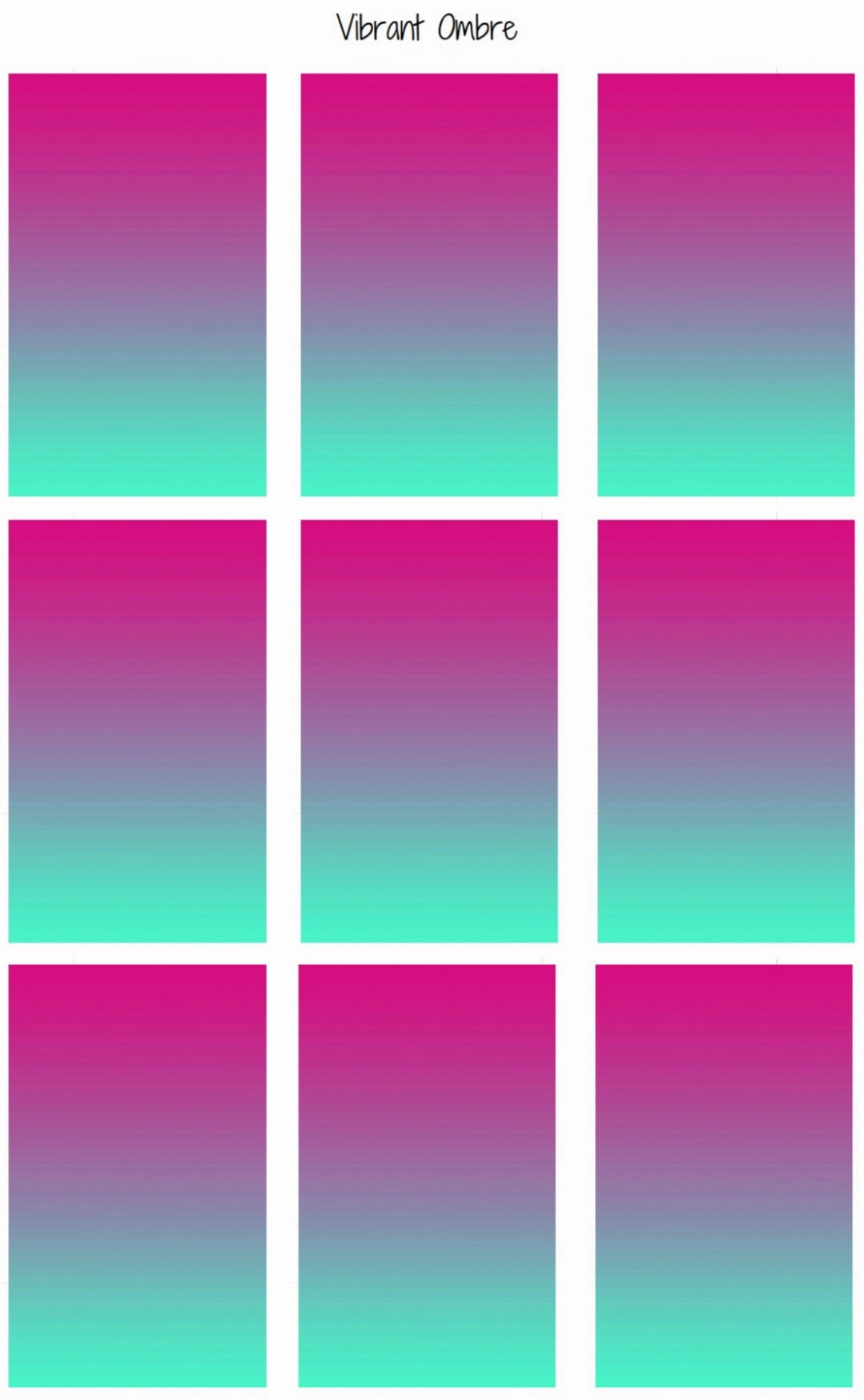 (596) Vibrant Ombre