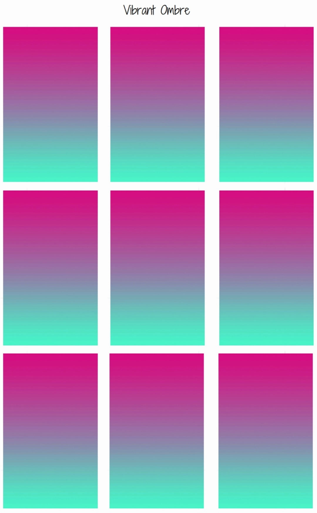 (596) Vibrant Ombre