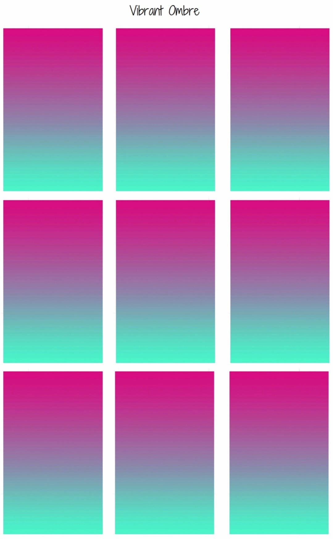 (596) Vibrant Ombre