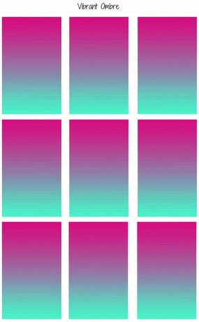 (596) Vibrant Ombre