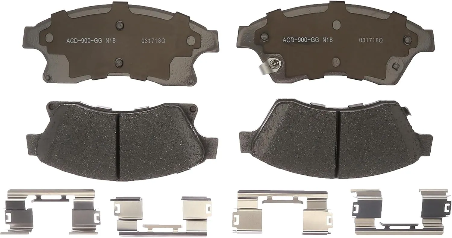 ACDelco Silver 14D1522CHF1 Ceramic Front Disc Brake Pad Set