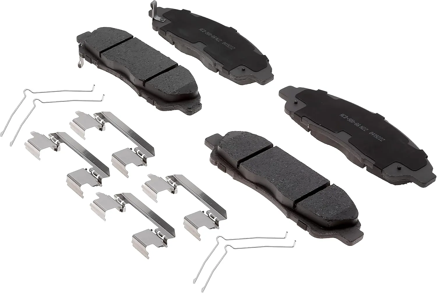 ACDelco Silver 14D1896CHF1 Ceramic Front Disc Brake Pad Kit with Springs and Clips