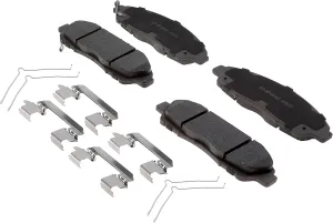 ACDelco Silver 14D1896CHF1 Ceramic Front Disc Brake Pad Kit with Springs and Clips