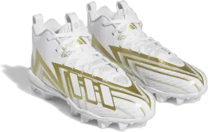 adidas Freak Spark 23 Football Shoe, White/White/Gold Metallic, 5.5 US Unisex Big Kid