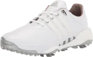 adidas Men's Tour360 22 Golf Shoes, Footwear White/Footwear White/Silver Metallic, 10
