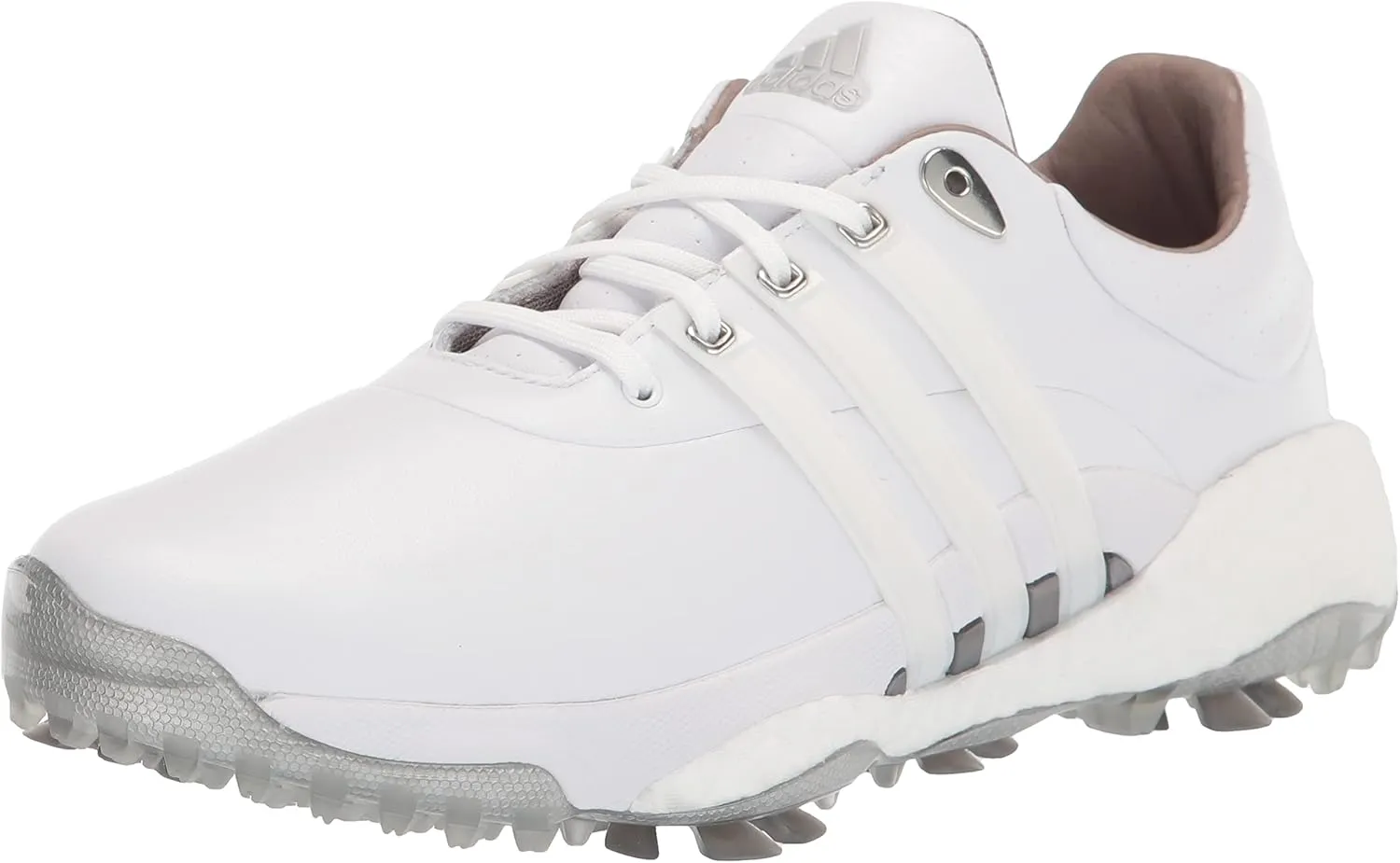 adidas Men's Tour360 22 Golf Shoes, Footwear White/Footwear White/Silver Metallic, 15