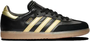 Adidas Samba Messi - Boys' Grade School (JH5641, Core Black/Gold Metallic/Gum)