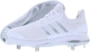 adidas Ultraboost DNA 5.0 ID9622 White-Silver Men's Metal Baseball Cleats 9.5 US