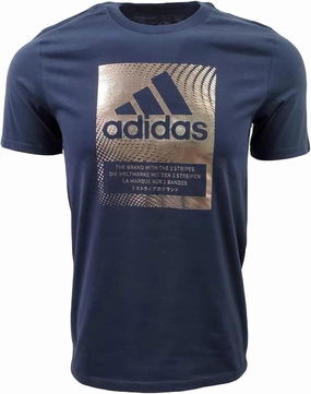 adidas Badge of Sport Box Tee Legend Ink/Silver Metallic SM
