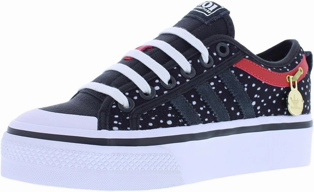 adidas Kids Girls Nizza Platform Sneakers Shoes Casual - Black - Size 7 M