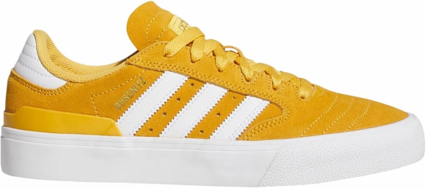 adidas Men's Busenitz Vulc II Skate Shoes - Preloved Yellow/Cloud White/Gold Metallic, Size: 10.0