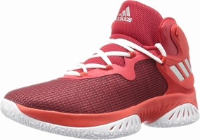 adidas Men's Shoes | Explosive Bounce Basketball, Scarlet/Metallic Silver/Core Red, (12 M US)