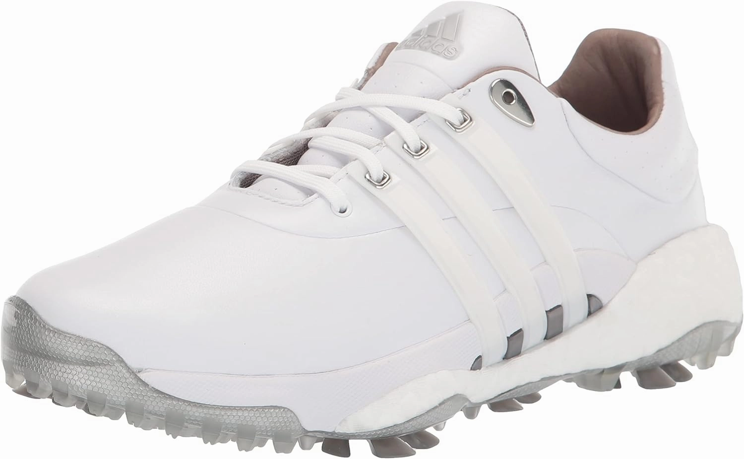 adidas Men's Tour360 22 Golf Shoes, Footwear White/Footwear White/Silver Metallic, 7.5
