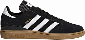 adidas Originals Men's Busenitz Sneakers, Black/White/Metallic Gold, 5.5 Wide