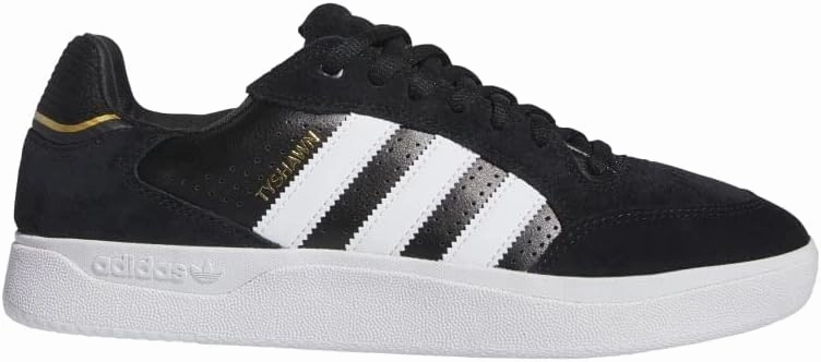 Adidas Tyshawn Low Shoes - Core Black/Cloud White/Gold Metallic